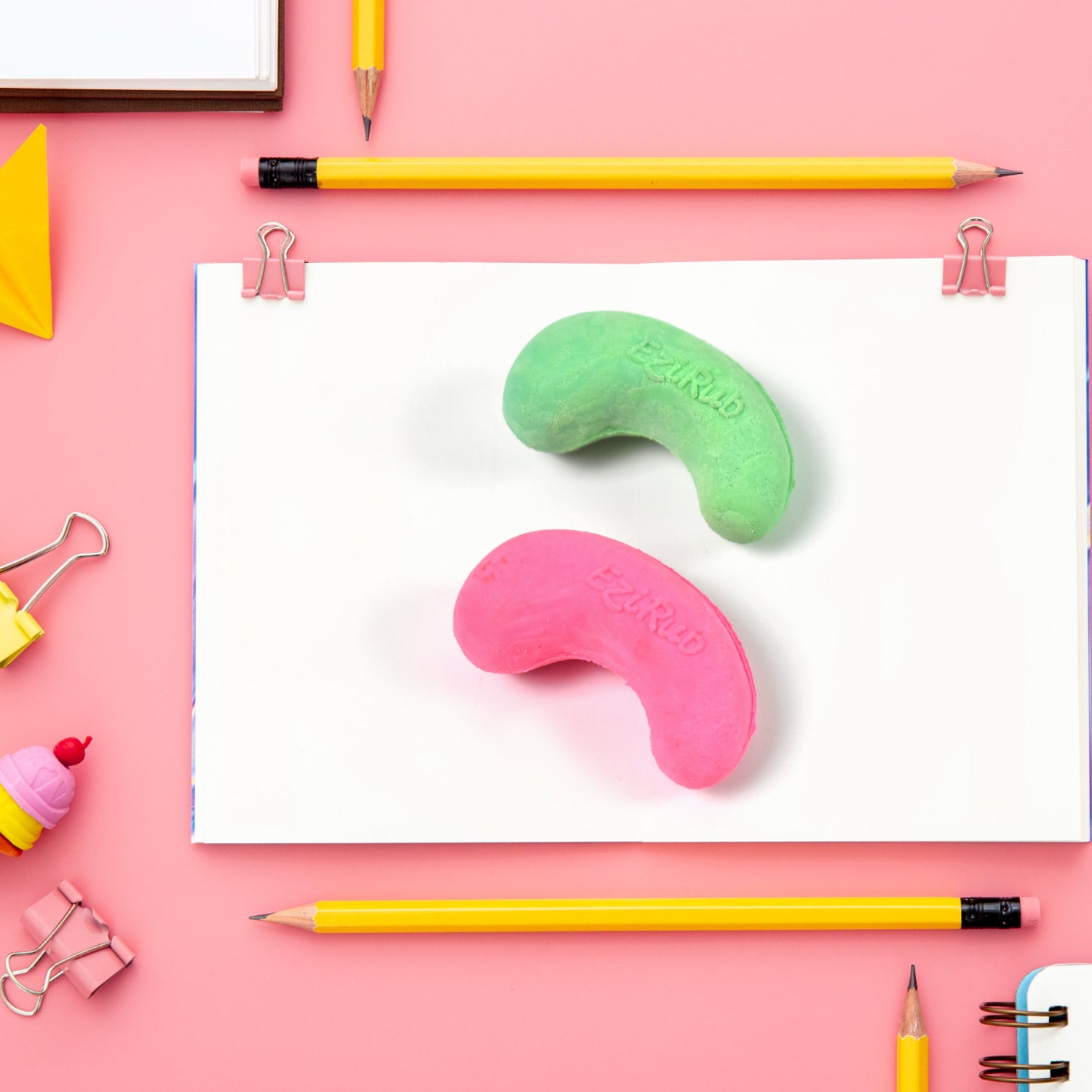 Cashew Nut Eraser Rubber Erasers (1 Pc  Mix Colour  Design) Cashew Nut Eraser Rubber Erasers (1 Pc  Mix Colour  Design)